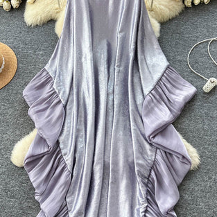 Flowing Ruffle Casual Dress