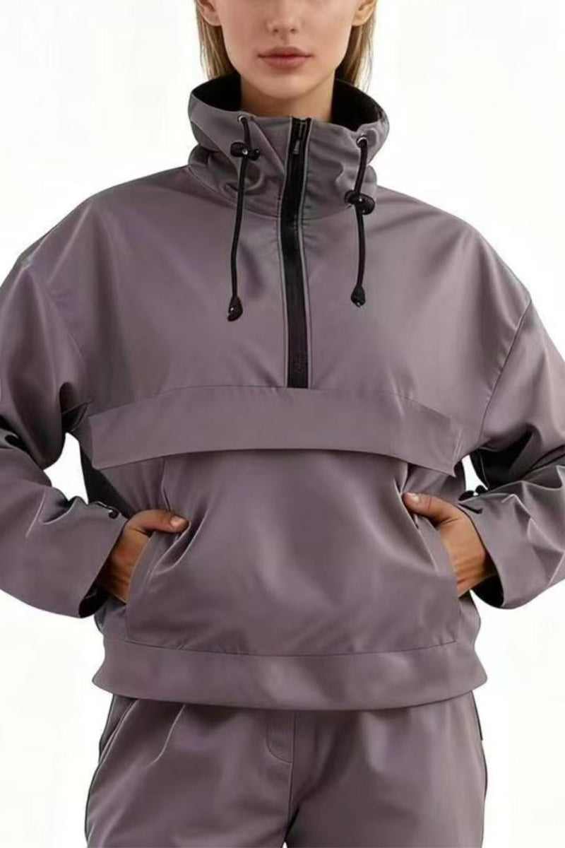 Hooded Windbreaker Jacket