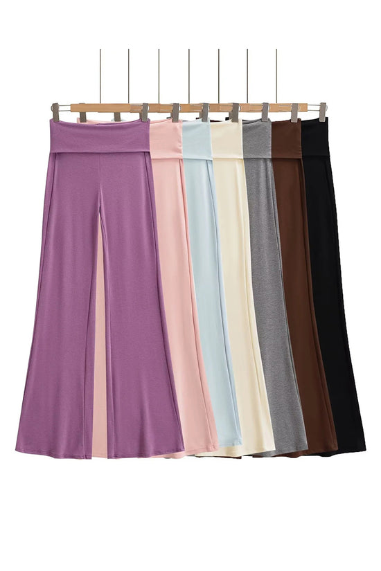 Flared Pants with Waist Detail