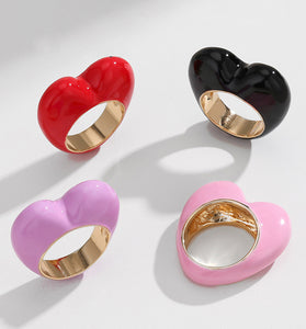 Heart-Shaped Statement Ring