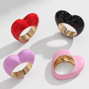 Heart-Shaped Statement Ring