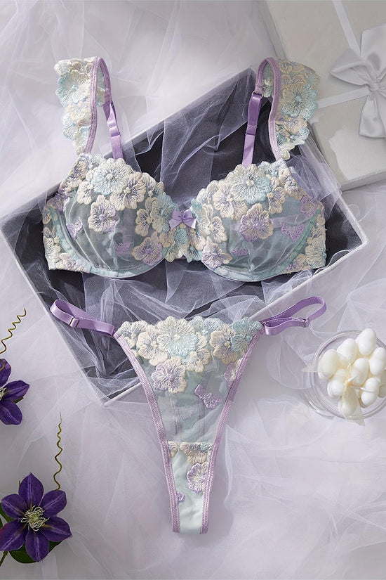 Floral Lace Lingerie Set