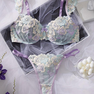 Floral Lace Lingerie Set