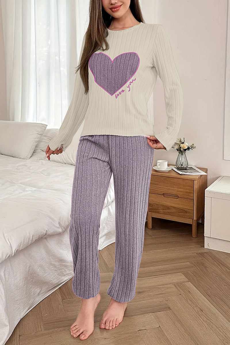 Heart Design Pajama Set