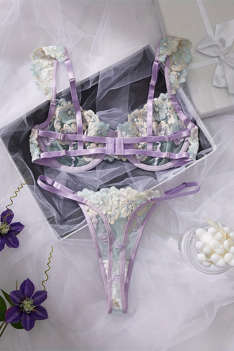 Floral Lace Lingerie Set