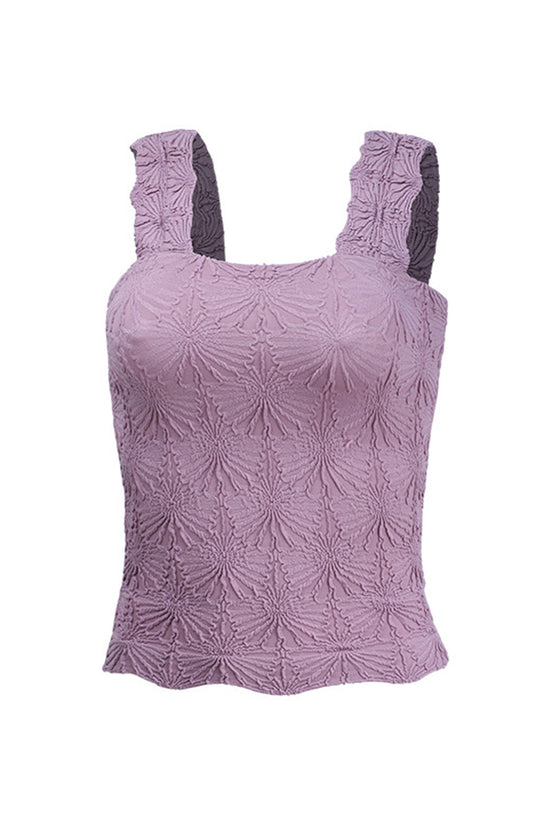 Textured Sleeveless Tank Top