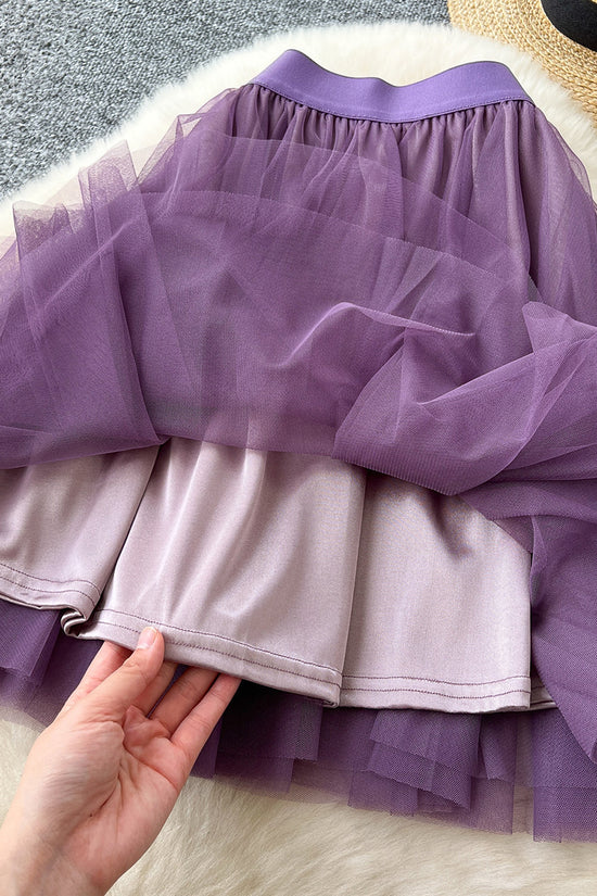 Elegant Layered Mini Skirt