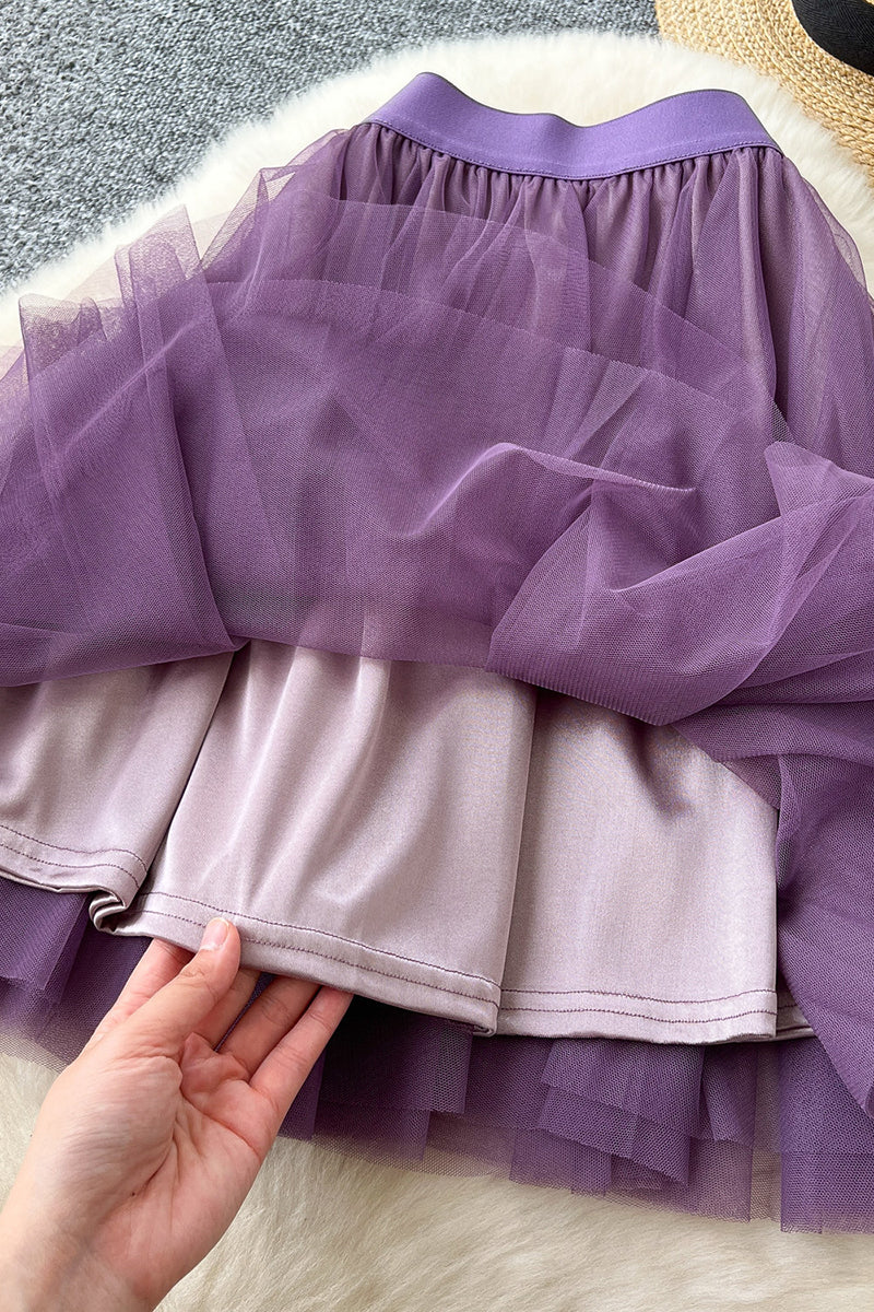 Elegant Layered Mini Skirt