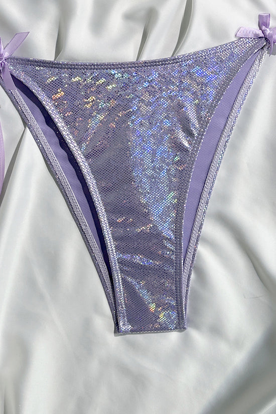 Shimmer Tie-Up Bikini Set