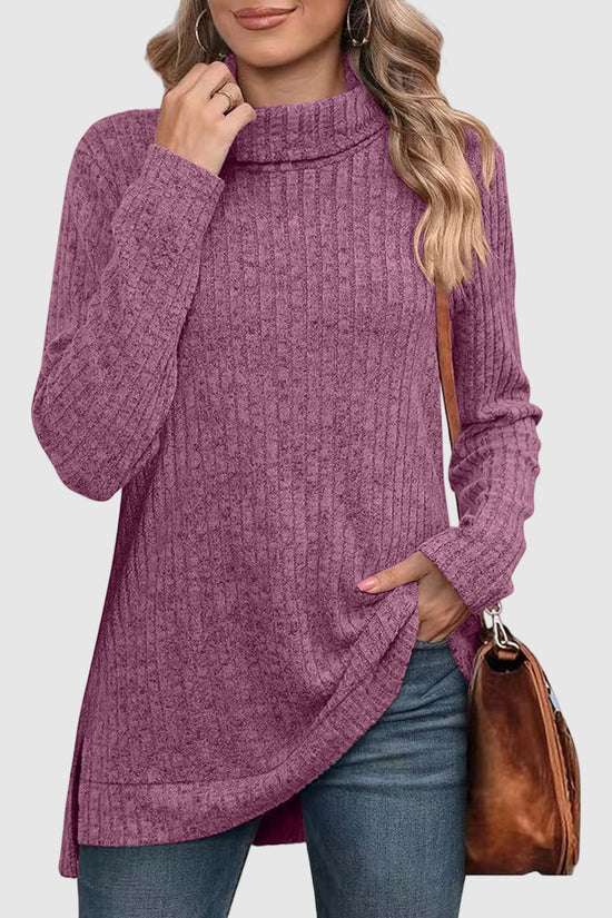 Cozy Turtleneck Long Sleeve Top