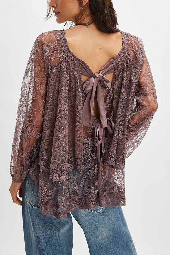Off-Shoulder Layer Lace Top