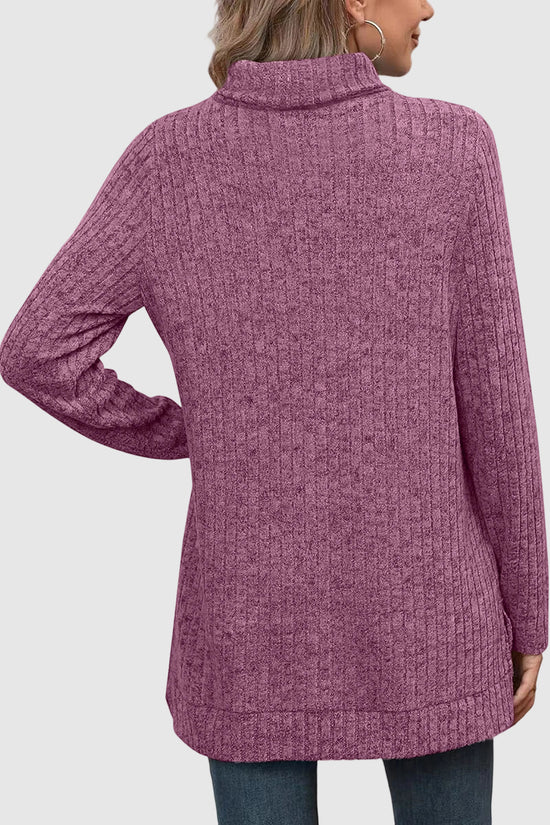 Cozy Turtleneck Long Sleeve Top