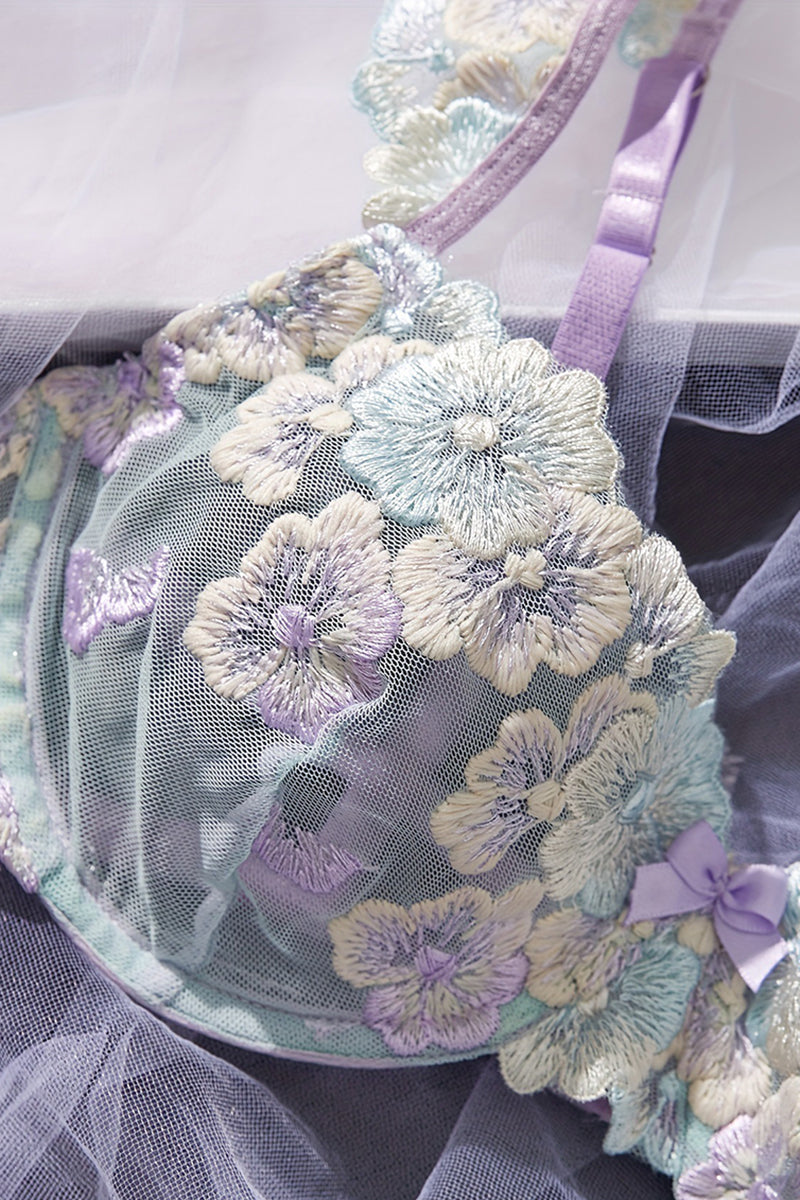 Floral Lace Lingerie Set
