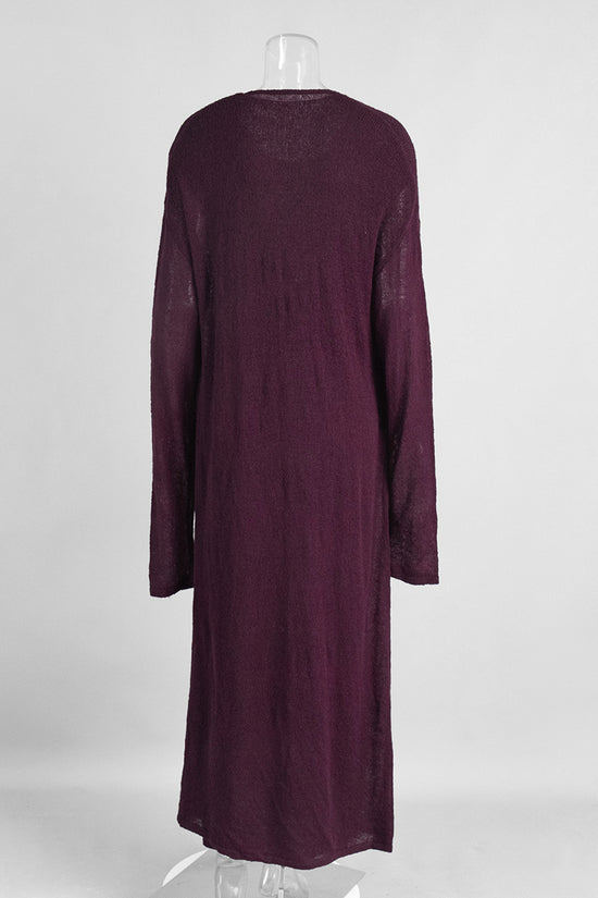 Knit Dress with Open Front Cardigan Set