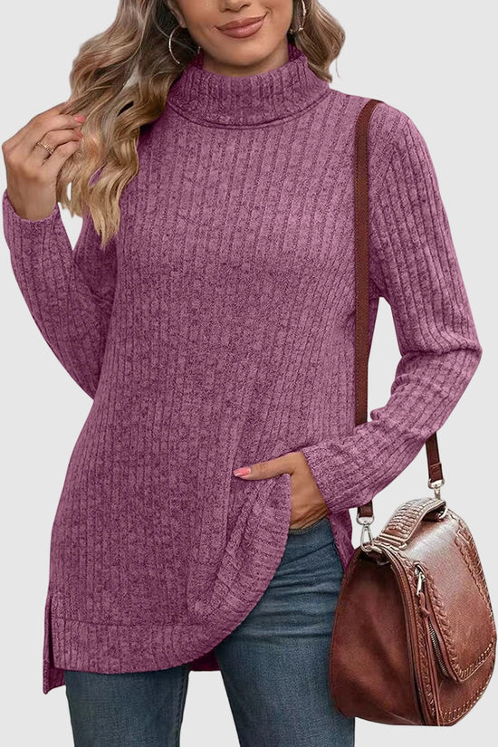 Cozy Turtleneck Long Sleeve Top