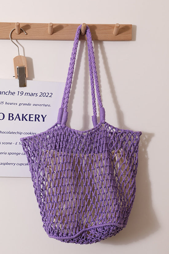 Chic Knitted Mesh Tote Bag