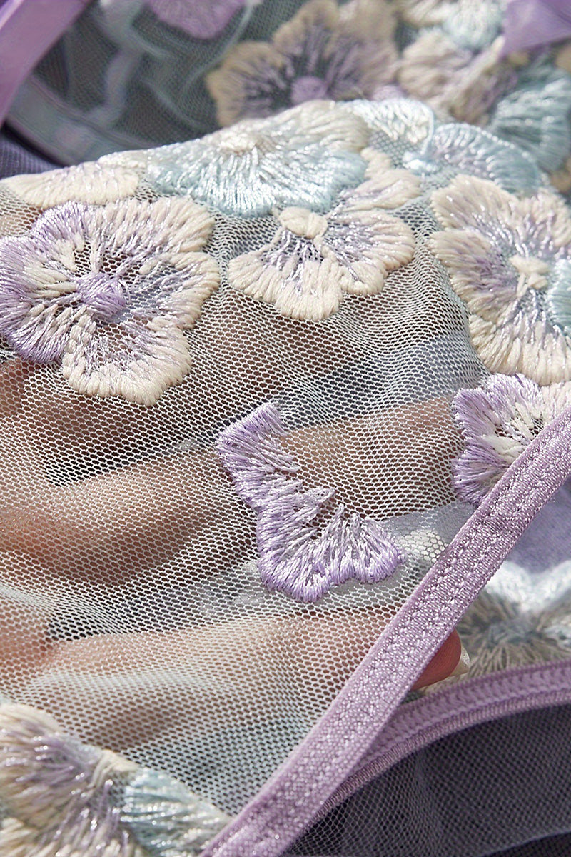 Floral Lace Lingerie Set