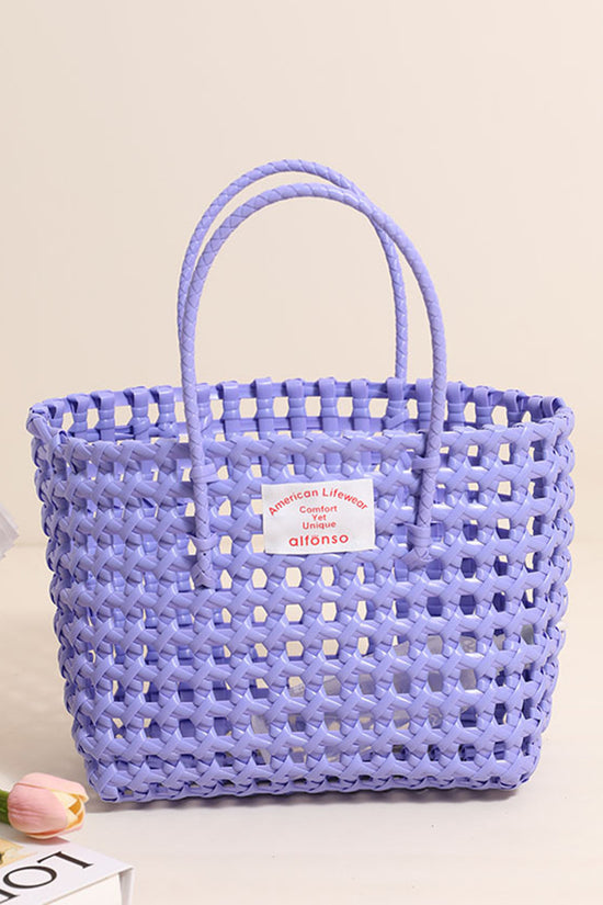 Woven Tote Bag with Handles