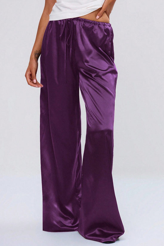 Relaxed Fit Drawstring Casual Pants