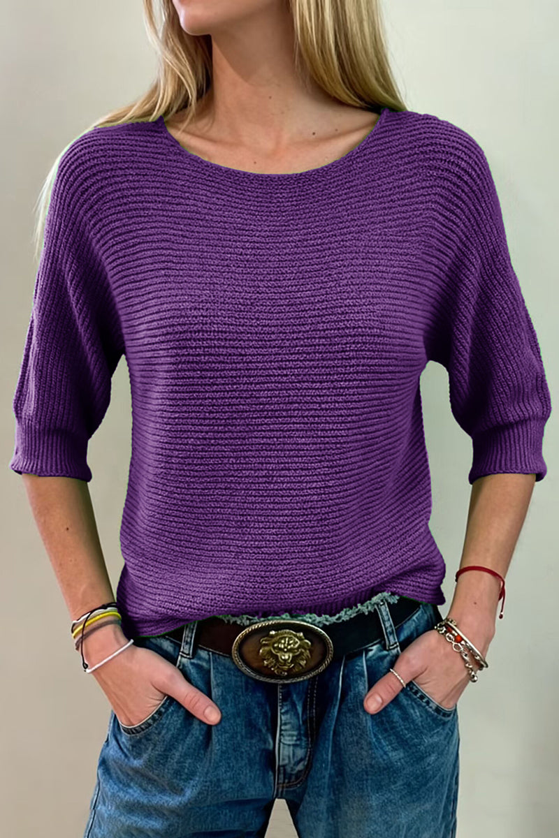 Casual Chic 3/4 Sleeve Sweater