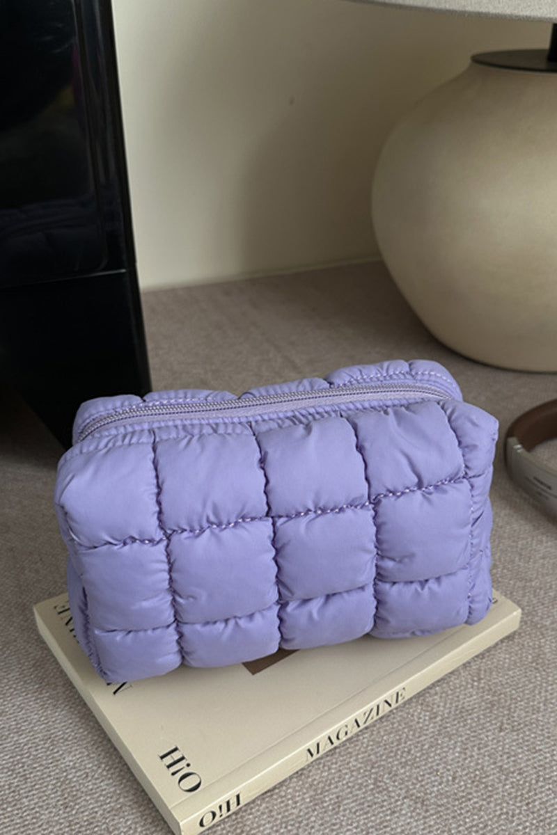 Quilted Compact Toiletry Bag