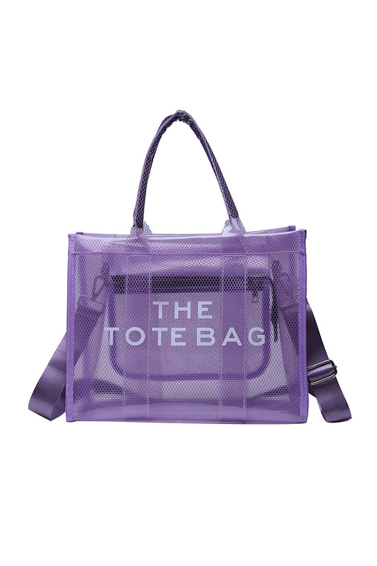 Mesh Tote Bag with Shoulder Strap