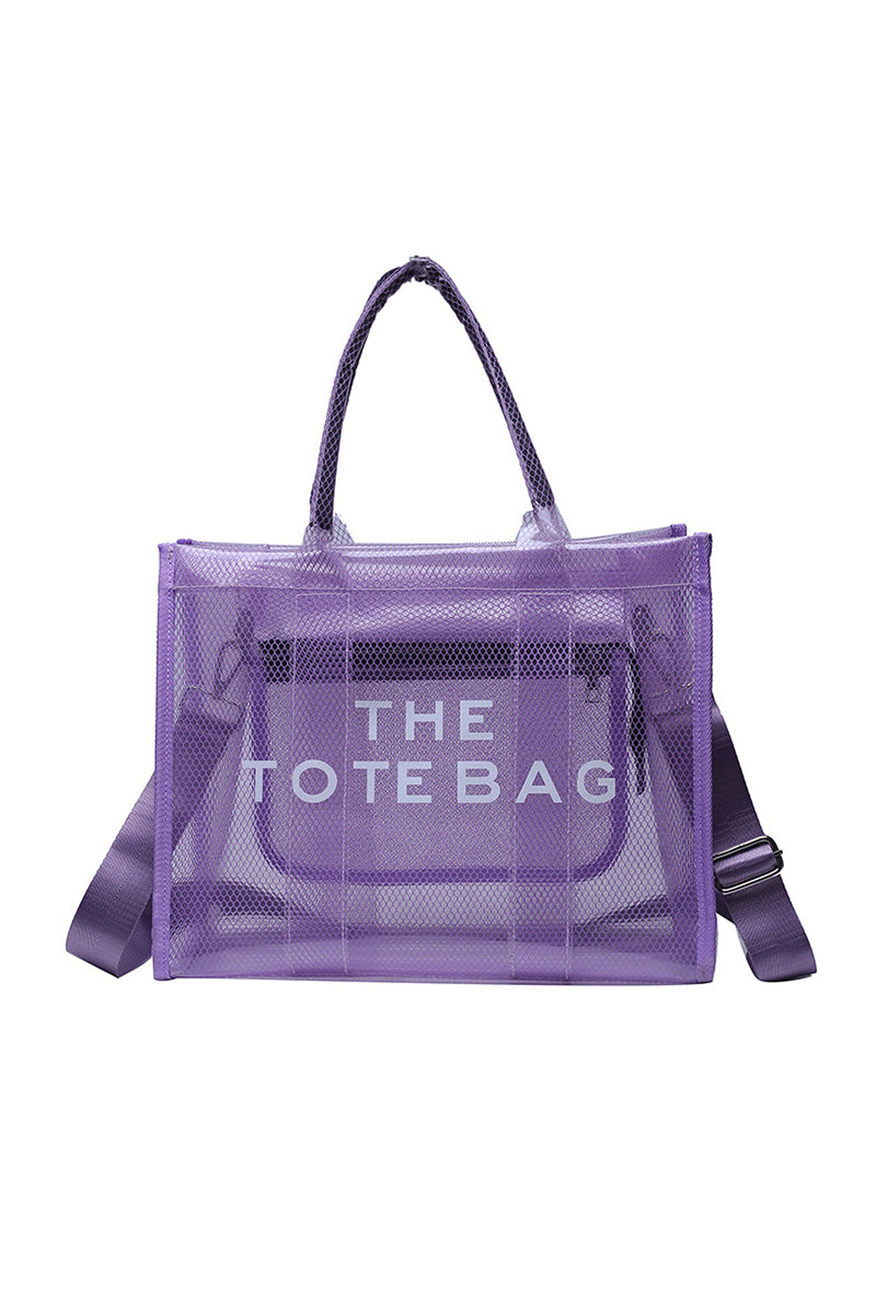 Mesh Tote Bag with Shoulder Strap
