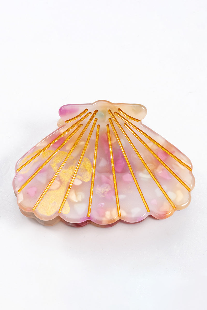 Shell-Shaped Hair Claw