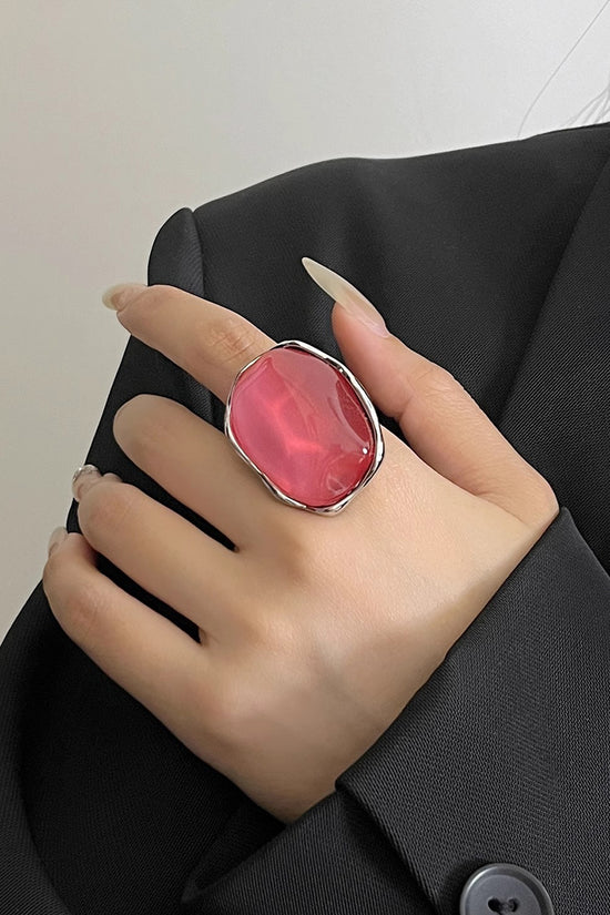 Silver Frame Statement Ring