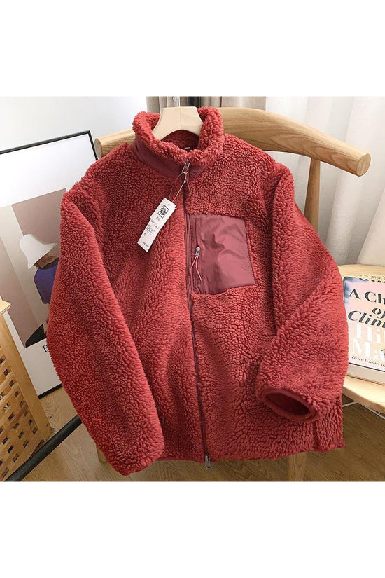 Cozy Fleece Zip-Up Coat