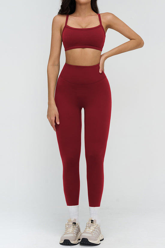 Sleek Sleeveless Activewear Set