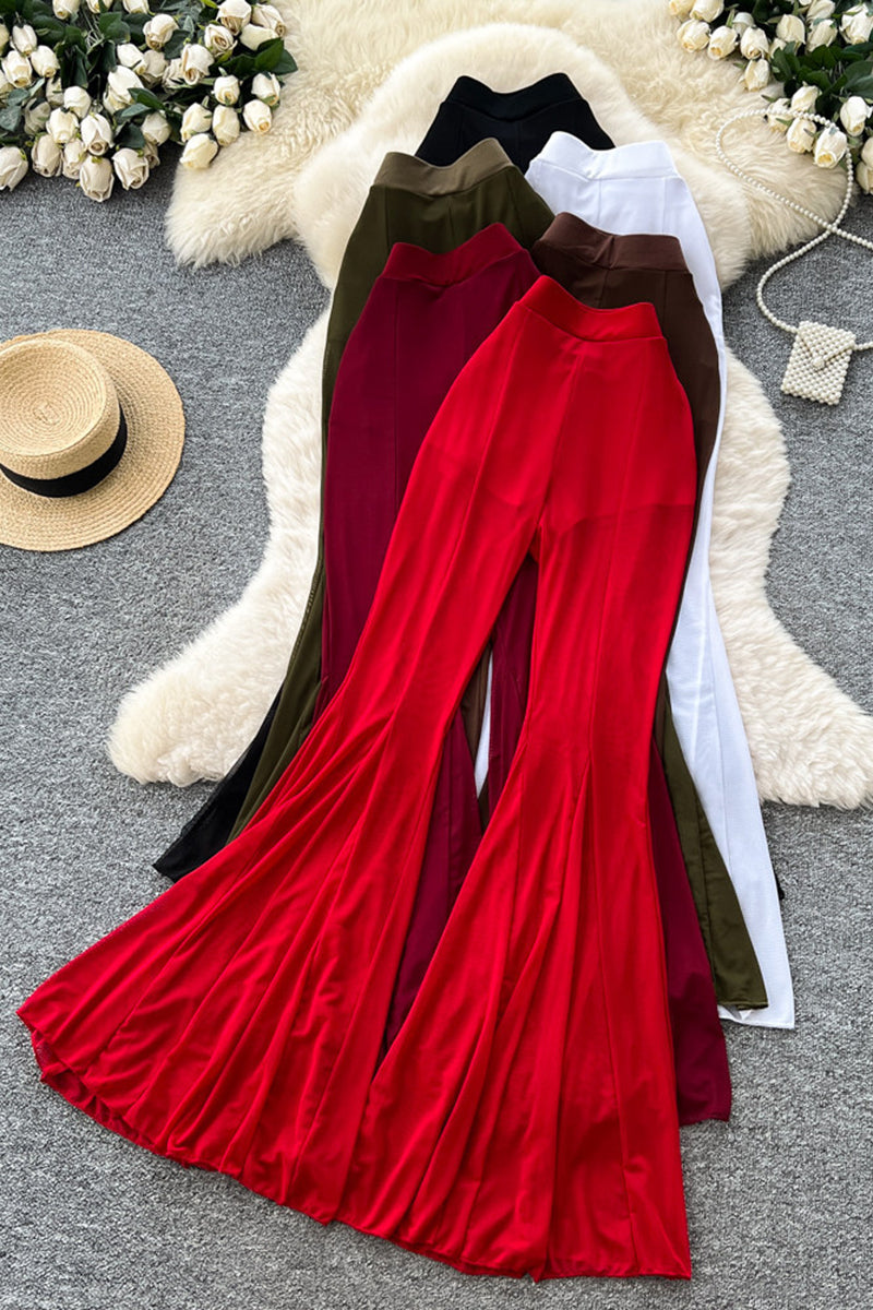 Flowing Flare Casual Pants