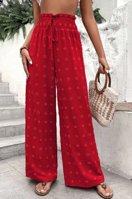 Bohemian High-Waist Wide-Leg Pants