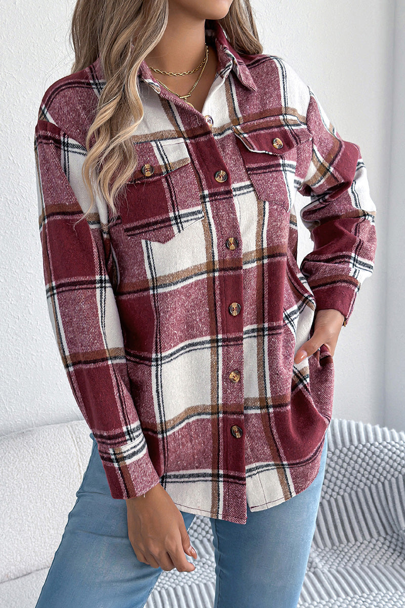Checkered Button-Up Shacket