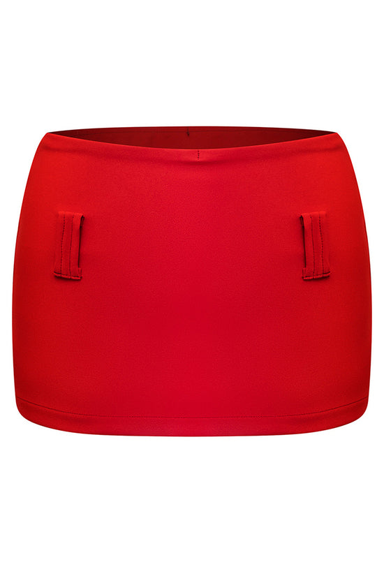 Mini Skirt with Statement Belt