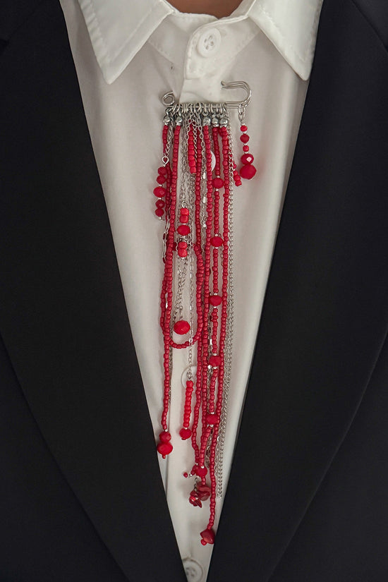 Elegant Chain Drop Brooch