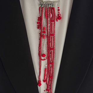 Elegant Chain Drop Brooch
