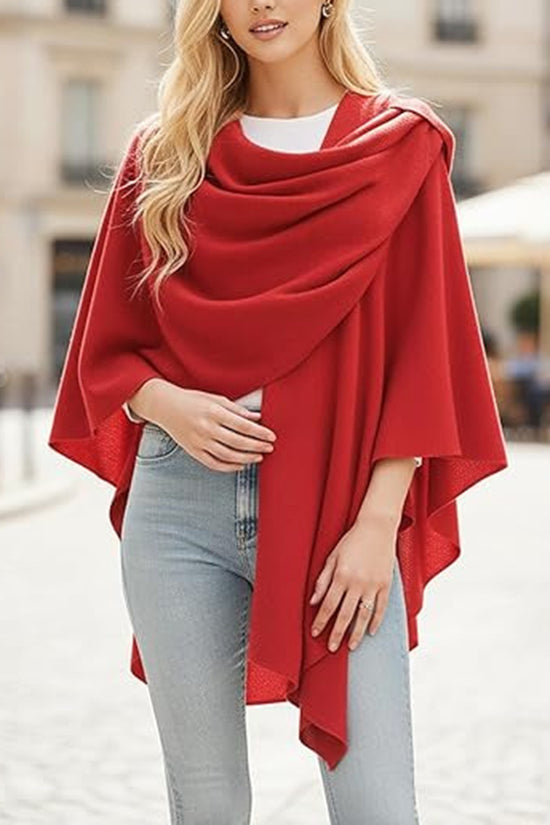 Elegant Draped Cardigan