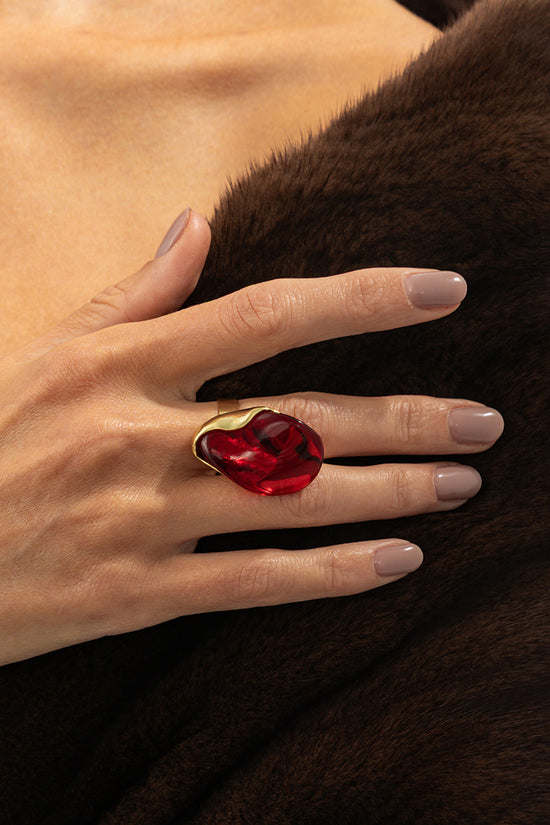 Sculpted Statement Ring