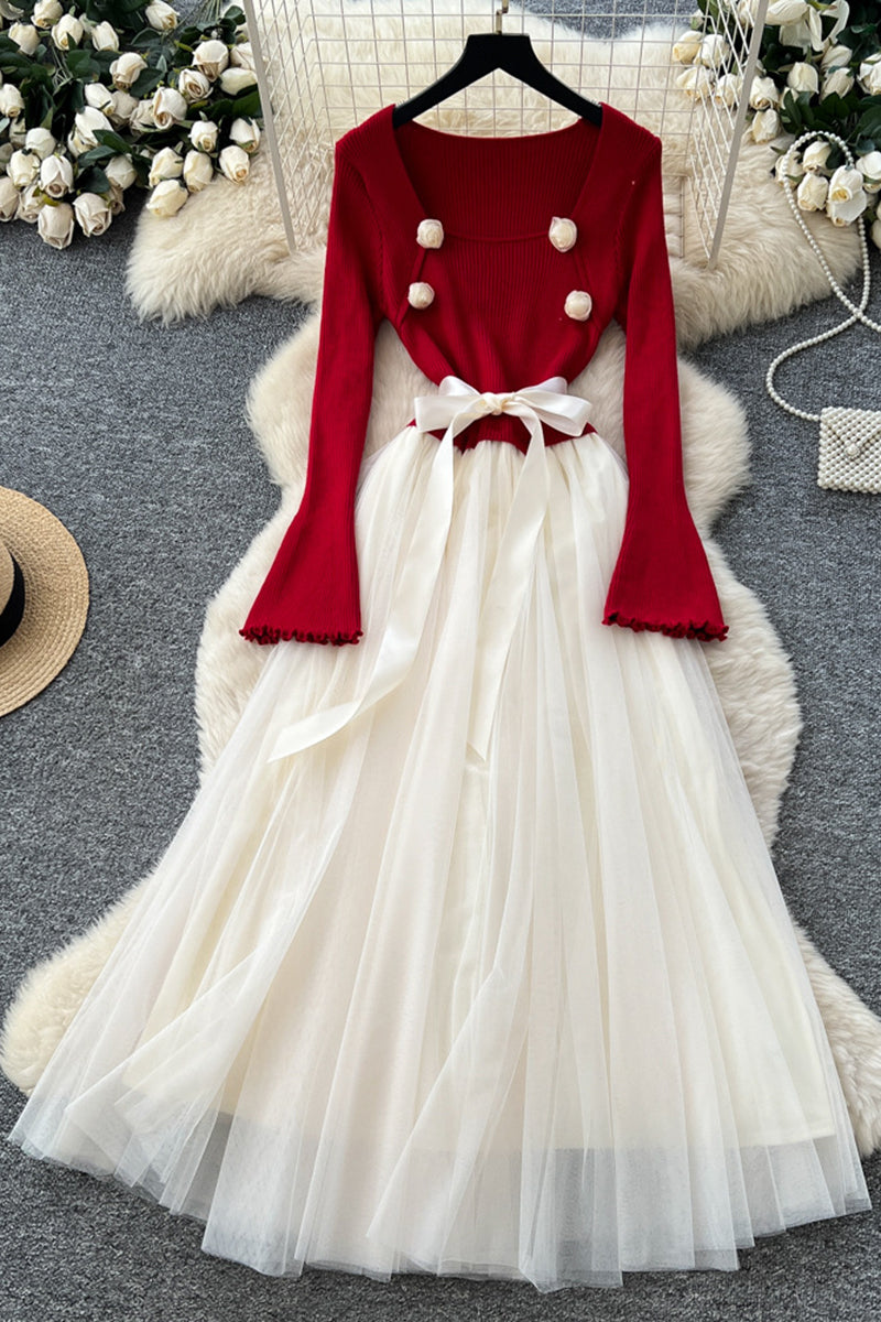 Elegant Sleeveless Bow Detail Casual Dress