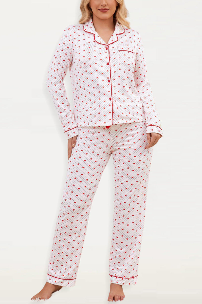 Cozy Classic Pajama Set with Contrast Trim