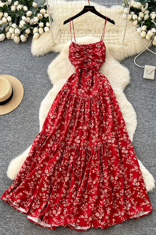 Floral Spaghetti Strap Dress