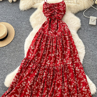Floral Spaghetti Strap Dress