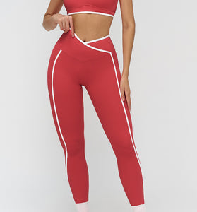Sleek Activewear Set with Sporty Stripes