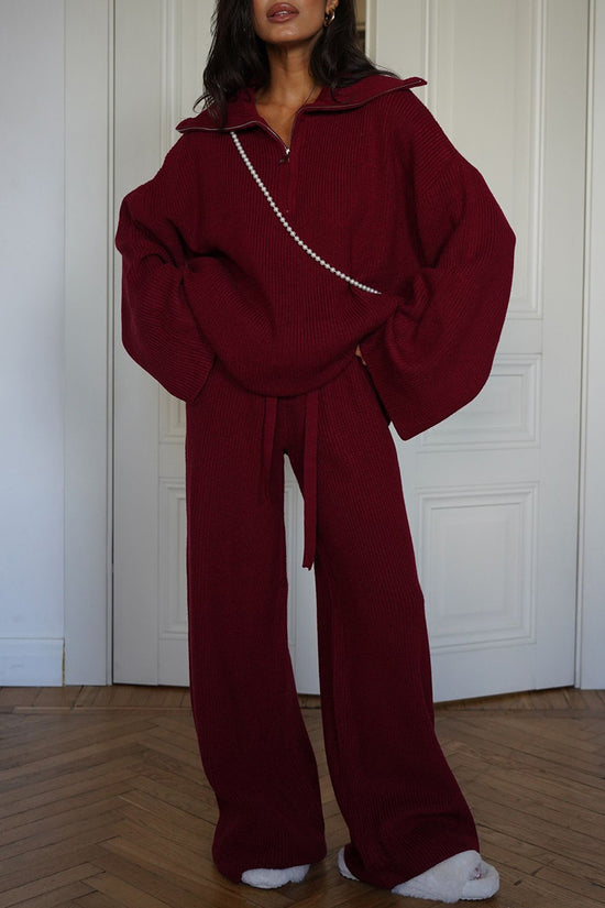 Cozy Wide-Sleeve Pants Set