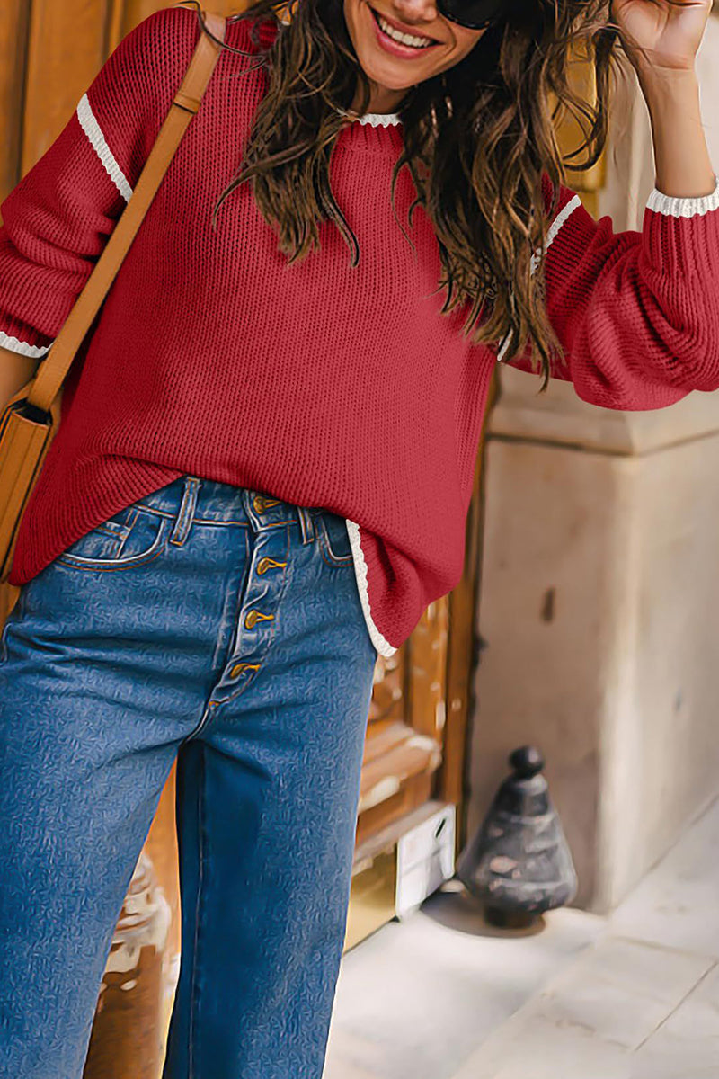 Classic Ribbed Textured Sweater