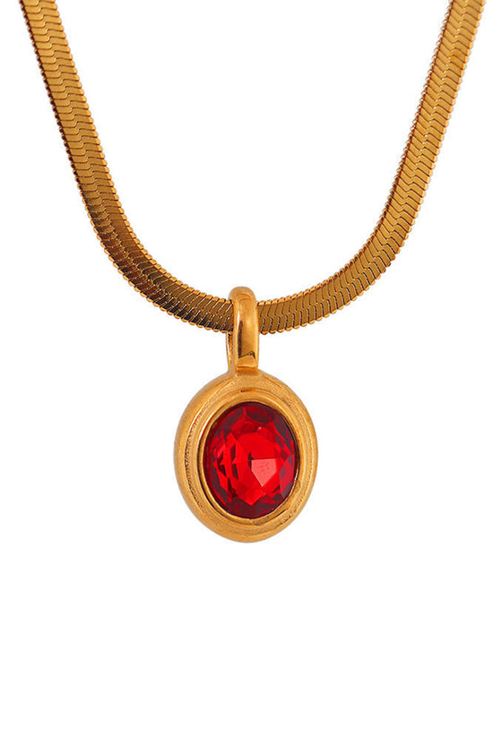 Elegant Gem Pendant Necklace