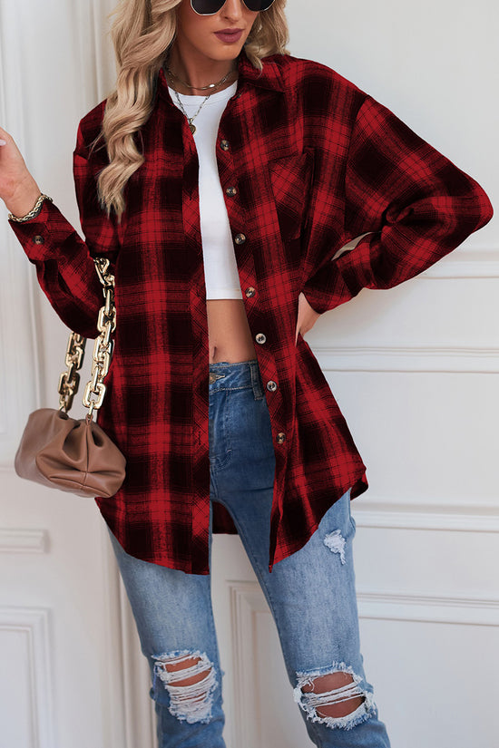 Casual Plaid Long Sleeve Shirt