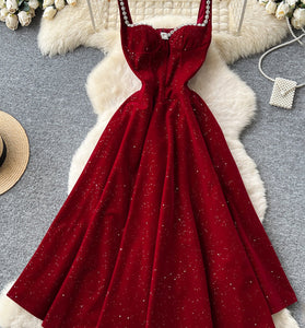 Elegant Sleeveless Beaded Evening Dress