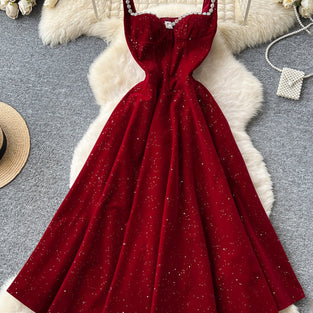 Elegant Sleeveless Beaded Evening Dress